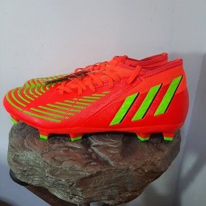 NWT Adidas Predator Edge .2 FG Soccer Cleats Red Green Men's Size 7 / Women's 8